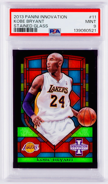 2013 Kobe Bryant Panini Innovation Stained Glass Black Acetate PSA 9 #11 Art SP SG