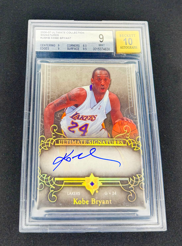 2006 Kobe Bryant Ultimate Collection Signatures Auto BGS 9 10 Autograph UD Upper Deck
