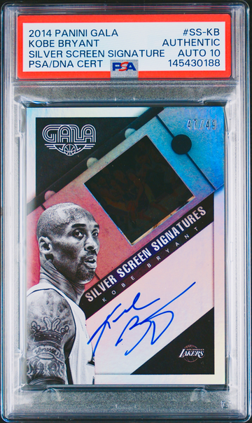 2014 Kobe Bryant Panini Gala Silver Screen Signature Auto /49 PSA AUTH 10 Autograph SP Holo