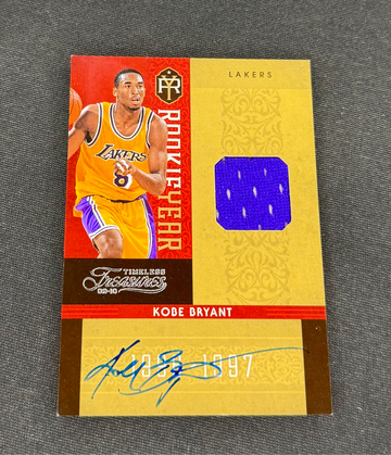 2009 Kobe Bryant Panini Timeless Treasures Rookie Year Patch Jersey Auto /50 #4 1996 SP Autograph