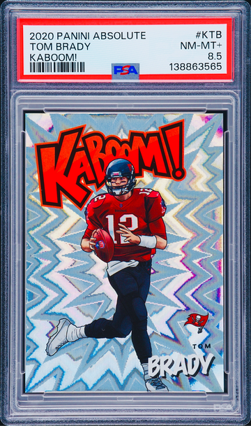 2020 Tom Brady Panini Absolute Kaboom Vertical PSA 8.5 #K-TB KABOOM! SP Holo TB Football