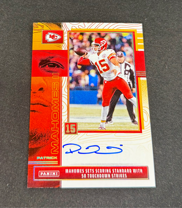 2025 Patrick Mahomes II Panini Collection Auto Touchdown 50 Autograph #PM-TDPASS Legacy SP