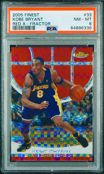2005 Kobe Bryant Topps Finest Red Xfractor /139 PSA 8 #33 X-Fractor Refractors SP