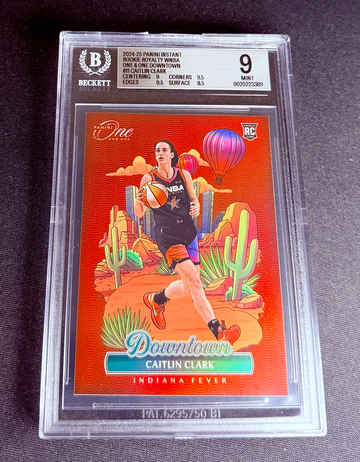 2024 Caitlin Clark Panini Instant One And One Downtown Rookie Royalty BGS 9 #11 Vertical WNBA 1