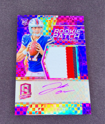 2018 Josh Allen Panini Spectra Purple Power Rookie Patch Auto Prizm /50 RPA #204 Jersey Autograph SP RC