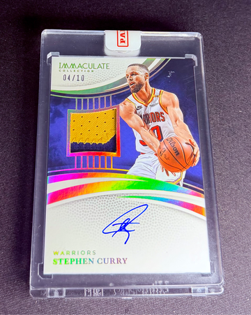 2024 Stephen Curry Immaculate Gold Patch Jersey Auto 4/10 SEALED Autograph SP SC Panini