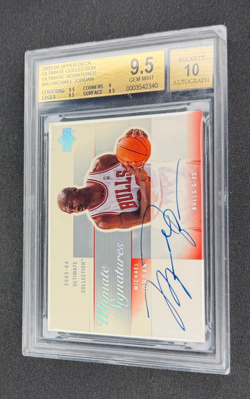 2003 Michael Jordan Ultimate Collection Signatures Auto Upper Deck BGS 9.5 10 #MJ-A Autograph UD GEM MINT