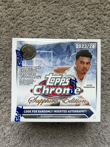 2023/24 Topps Chrome Basketball Sapphire Hobby Box 