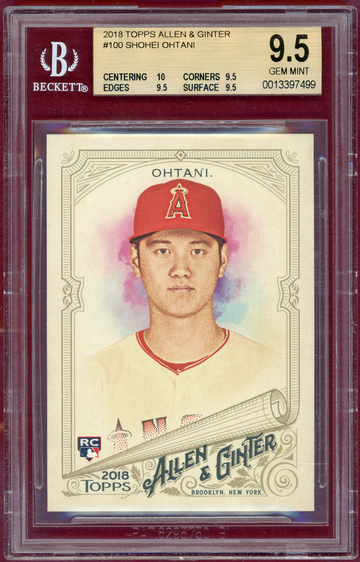2018 Shohei OHTANI Topps Allen Ginter # 100  ( BGS 9.5 )