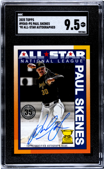 2025 Topps 90AS-PS Paul Skenes auto SGC 9.5