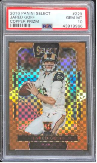 JARED GOFF - 2016 SELECT COPPER PRIZM /49