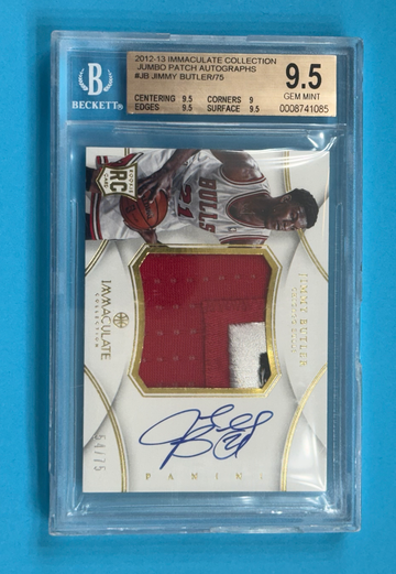 Jimmy Butler - 2012 immaculate Collection Jumbo RPA # to 75