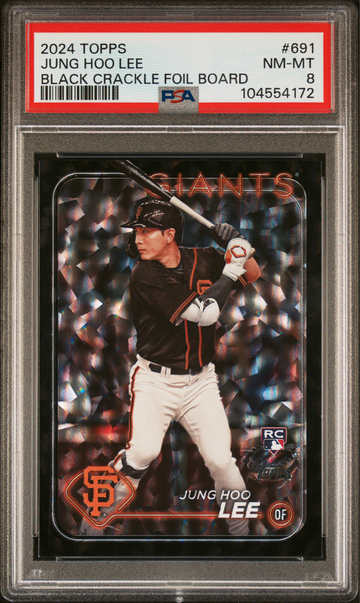 JUNG HOO LEE - 2024 TOPPS BLACK CRACKLE FOIL BOARD
