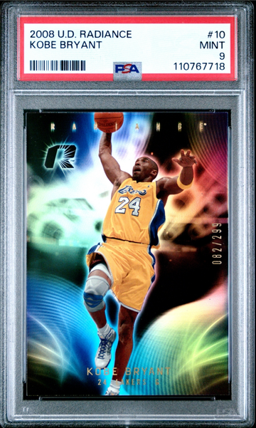 2008 Upper Deck Kobe Bryant Radiance /299 PSA 9