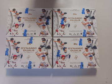 Lot of 4 2025 Topps Dynamic Duals Hobby Boxes