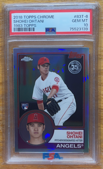 2018 Topps Chrome 1983 Promo Shohei Ohtani Rookie RC PSA 10