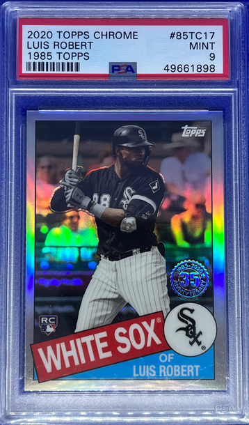 2020 Topps Chrome Luis Roberts 1985 PSA 9 Rookie