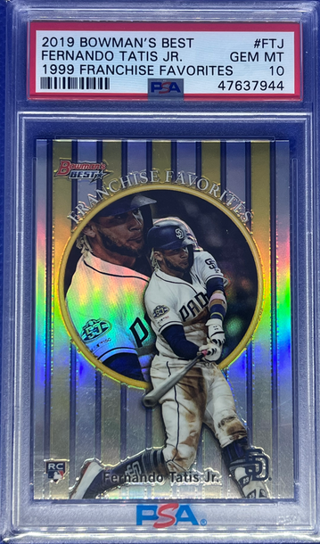 2019 Bowman’s Best Fernando Tatis Jr. 1999 Franchise Favorites PSA 10 Rookie