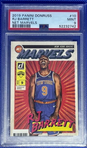 2019 Panini Donruss RJ Barrett Net Marvels PSA 9 Rookie 