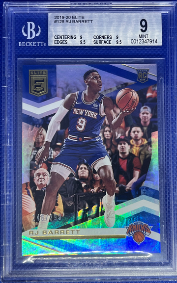 2019-2020 Elite RJ Barrett BGS 9 Rookie