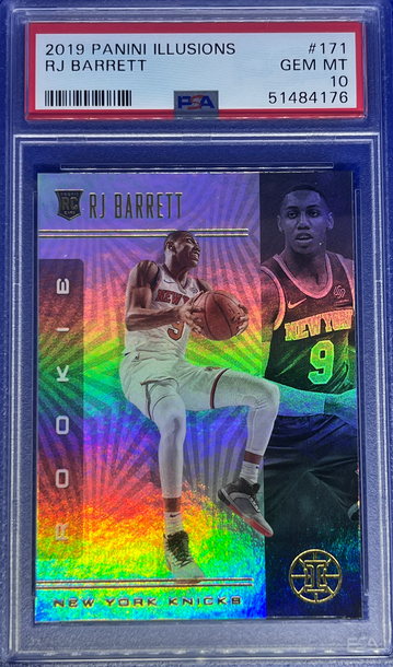 2019 Panini Illusions RJ Barrett PSA 10 Rookoe