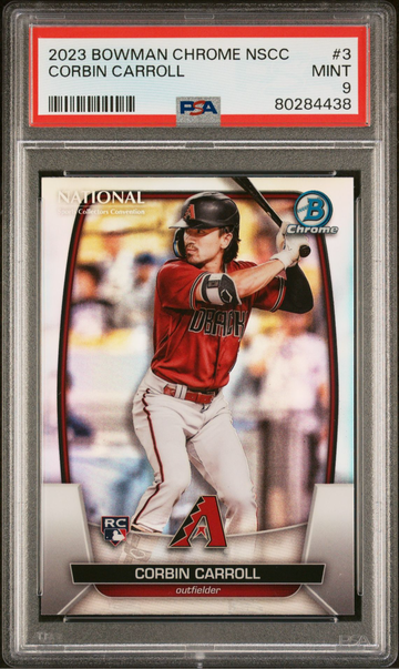 2023 BOWMAN CHROME NSCC CORBIN CARROLL PSA 9