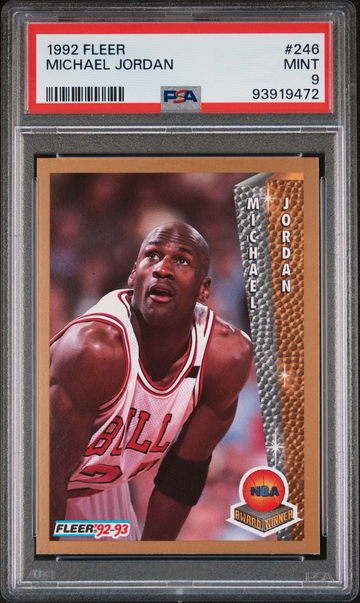 1992 FLEER MICHAEL JORDAN #246 PSA 9