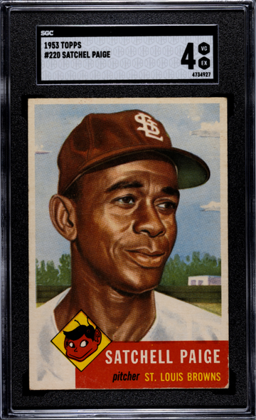1953 Topps #220 Satchel Paige SGC 4 VG-EX Centered
