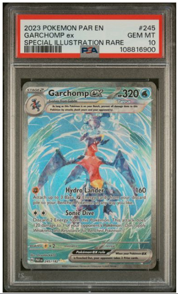 2023 Pokemon Paradox Rift Garchomp GEM MT 10