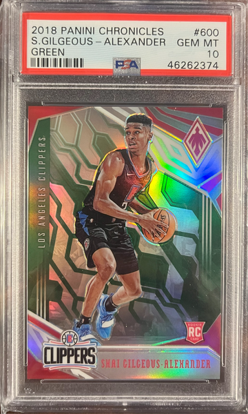 2018-19 Shai Gilgeous Alexander Green 04/25 Phoenix PSA 10