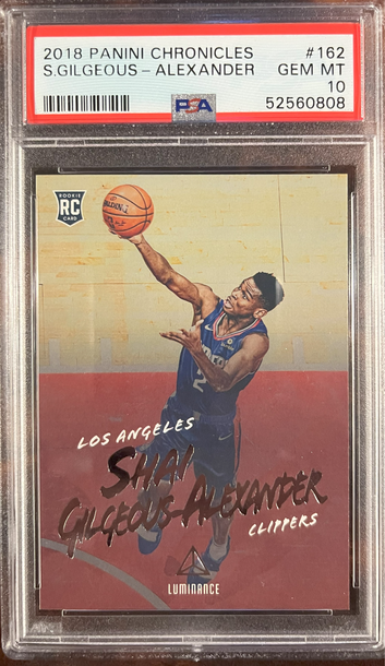 2018 Chronicles Luminance Shai Gilgeous Alexander PSA 10 