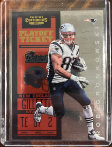 2012 Panini Contenders Playoff Ticket Rob Gronkowski 01/99!!!