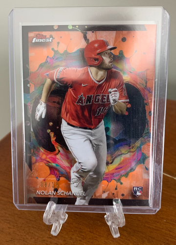2024 Topps Finest Nolan Schanuel Orange Refractor Rare RC /15