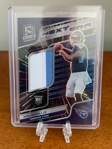 2022 Panini Spectra Malik Willis Next Era Patch Hyper Prizm RC /75ri
