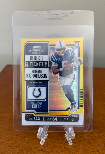 2023 Panini Contenders Optic Anthony Richardson Gold Prizm RC /10