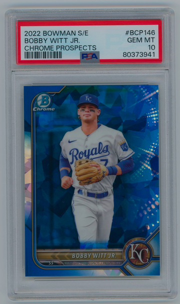 2022 Bowman Sapphire Edition Bobby Witt JR PSA 10