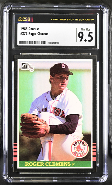 1985 Donruss #273 Roger Clemens CSG 9.5 MT+ ROOKIE