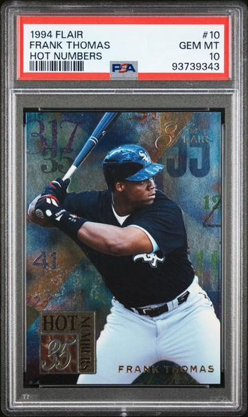 1994 Flair Hot Numbers #10 Frank Thomas PSA 10 - pop 37
