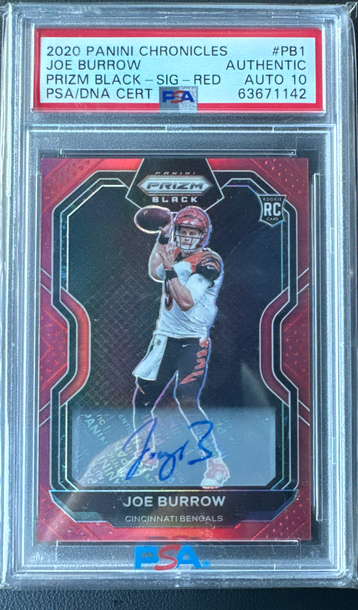 2020 Panini Chronicles Red Prizm Joe Burrow 