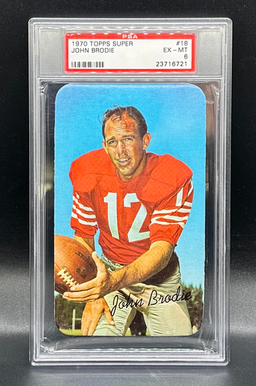 1979 JOHN BRODIE TOPPS SUPER PSA 6 SAN FRANCISCO 49ers