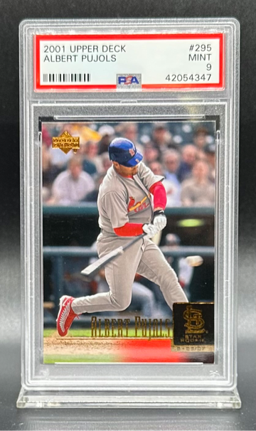 2001 ALBERT PUJOLS #295 UPPER DECK ROOKIE RC PSA 9 ANGELS DODGERS ST LOUIS CARDINALS HOF