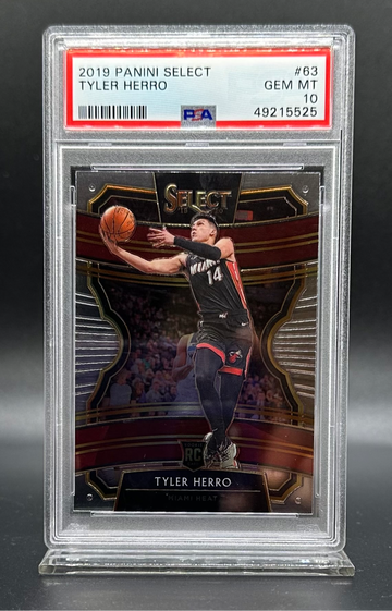 2019 TYLER HERRO #63 PANINI SELECT ROOKIE PSA 10 RC MIAMI HEAT