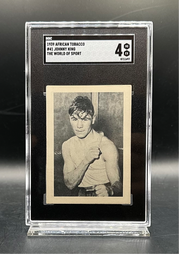 1939 African Tobacco Johnny King #41 Boxing World of Sport Large SGC 4