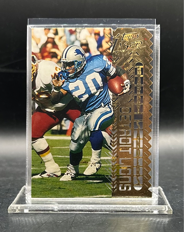 1996 Topps Laser Gold Die Cut #120 Barry Sanders Detroit Lions MVP HOF