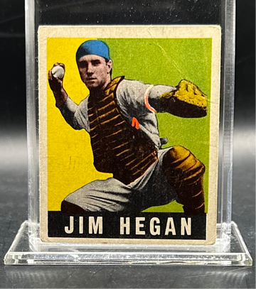 1948-1949 LEAF #28 JIM HEGAN CLEVELAND INDIANS ROOKIE RC