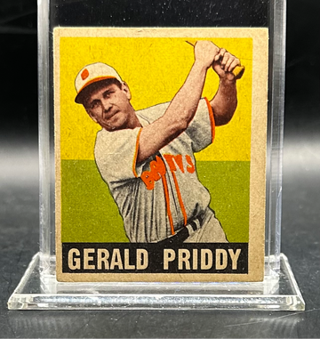 1948 Leaf Baseball #111 Gerald Priddy St. Louis Browns