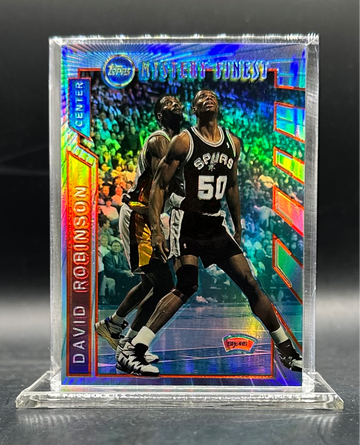 1996 Topps Mystery Finest Borderless Refractor David Robinson San Antonio Spurs