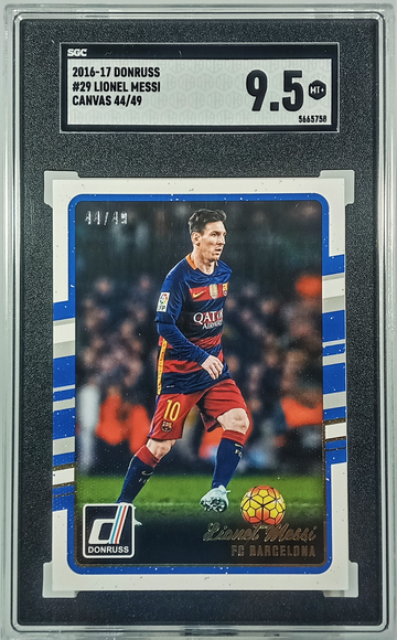 2016-17 Donruss Lionel Messi Canvas Stock