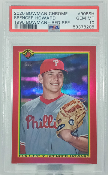 2020 Bowman Chrome Spencer Howard Red