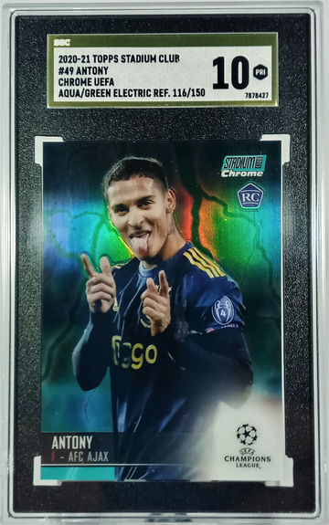 2020 Stadium Club Chrome Antony Aqua Green Electric